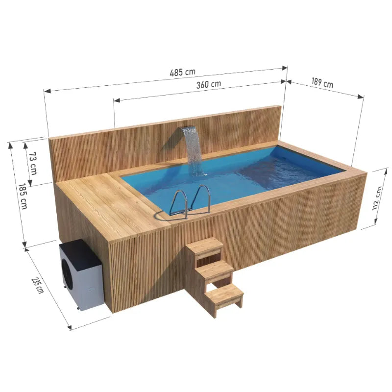 PISCINA DE MADERA THERMO KORAX 4.8 M