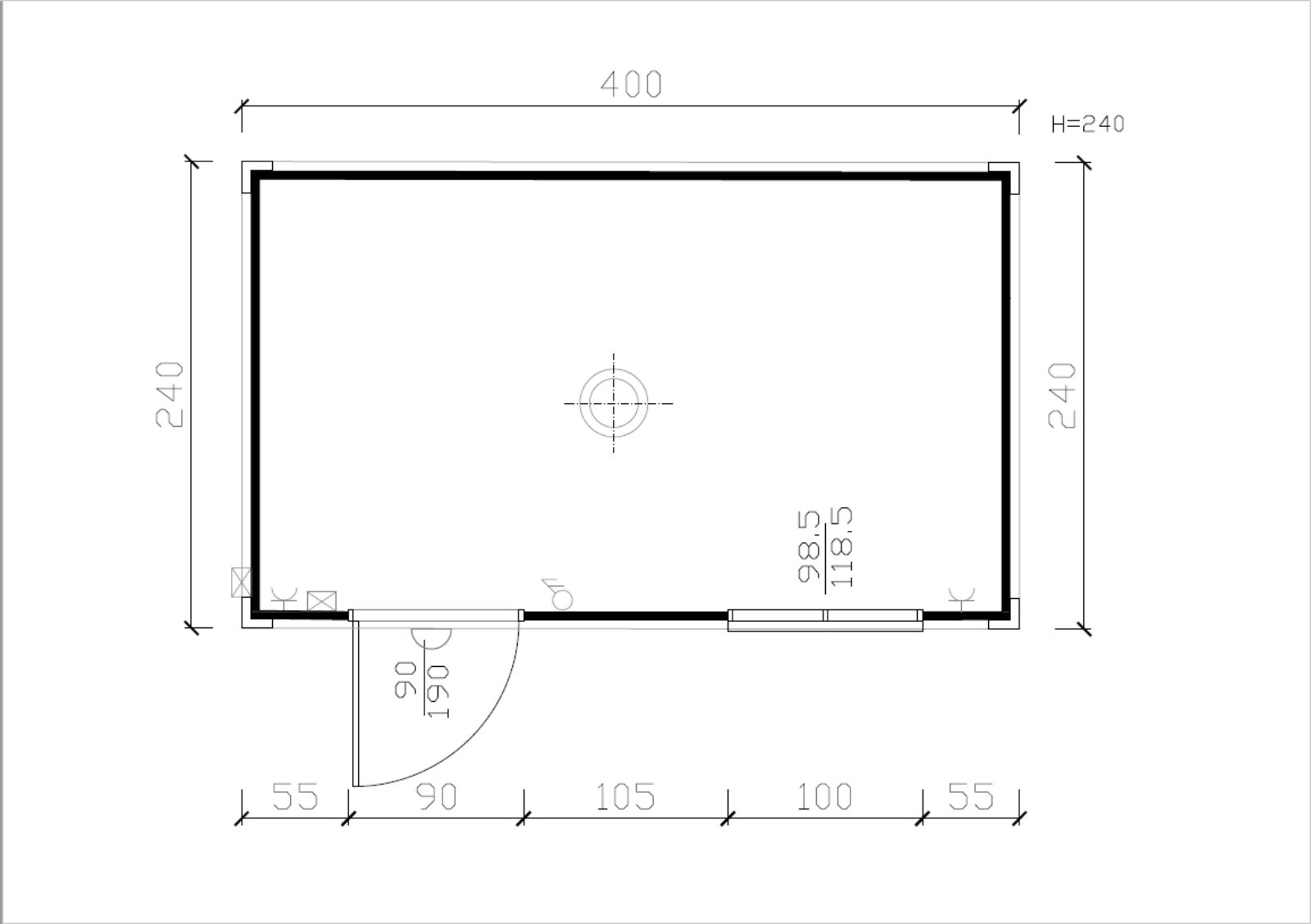 CONTENEDOR DE OFICINA 4 X 2,4M