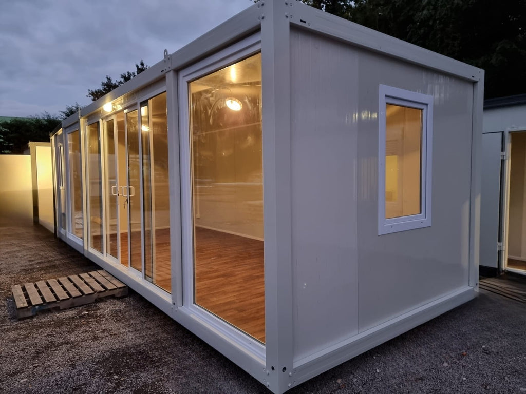 CONTENEDOR DE OFICINA DE VIDRIO