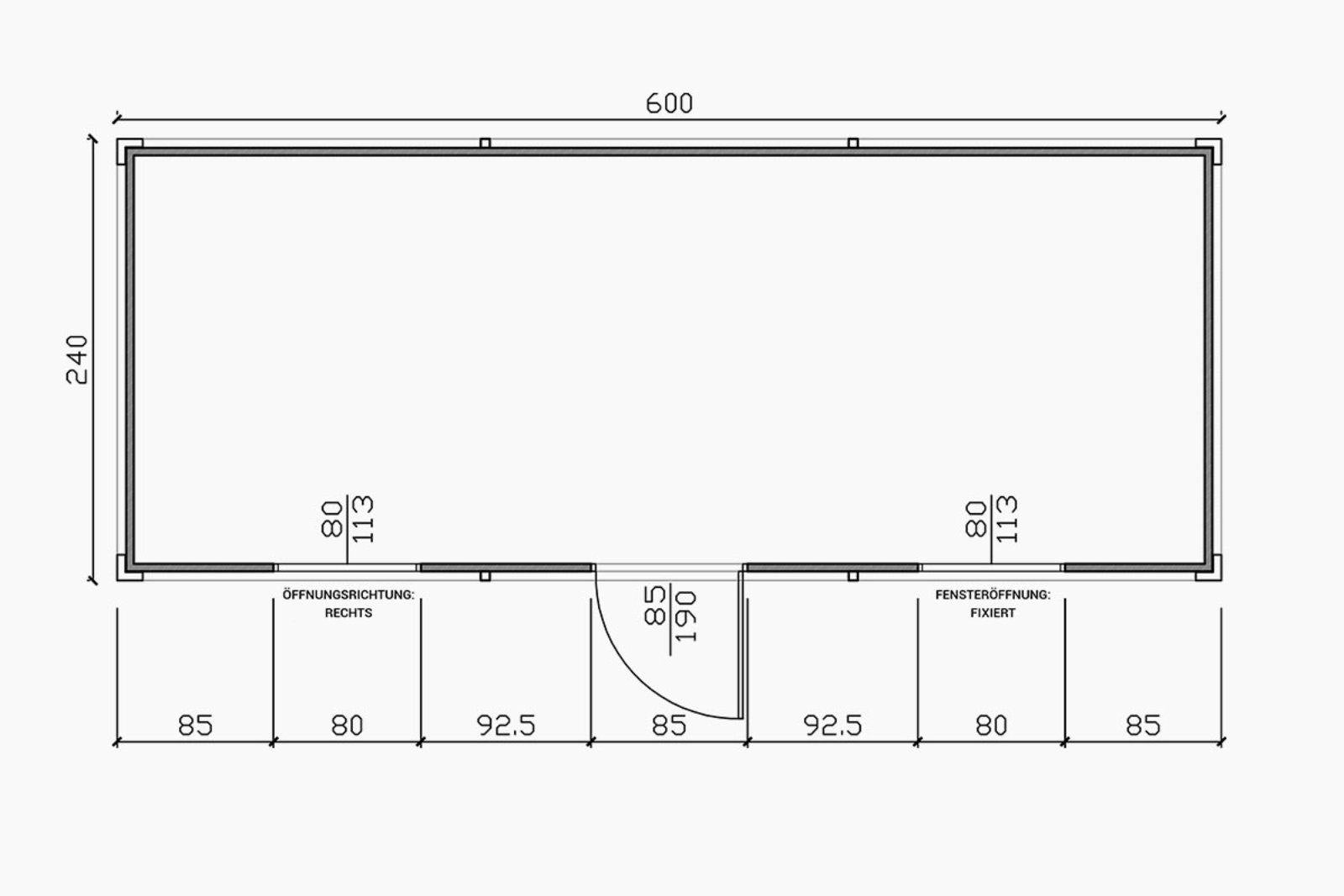 CONTENEDOR DE OFICINA 6 X 2,4M