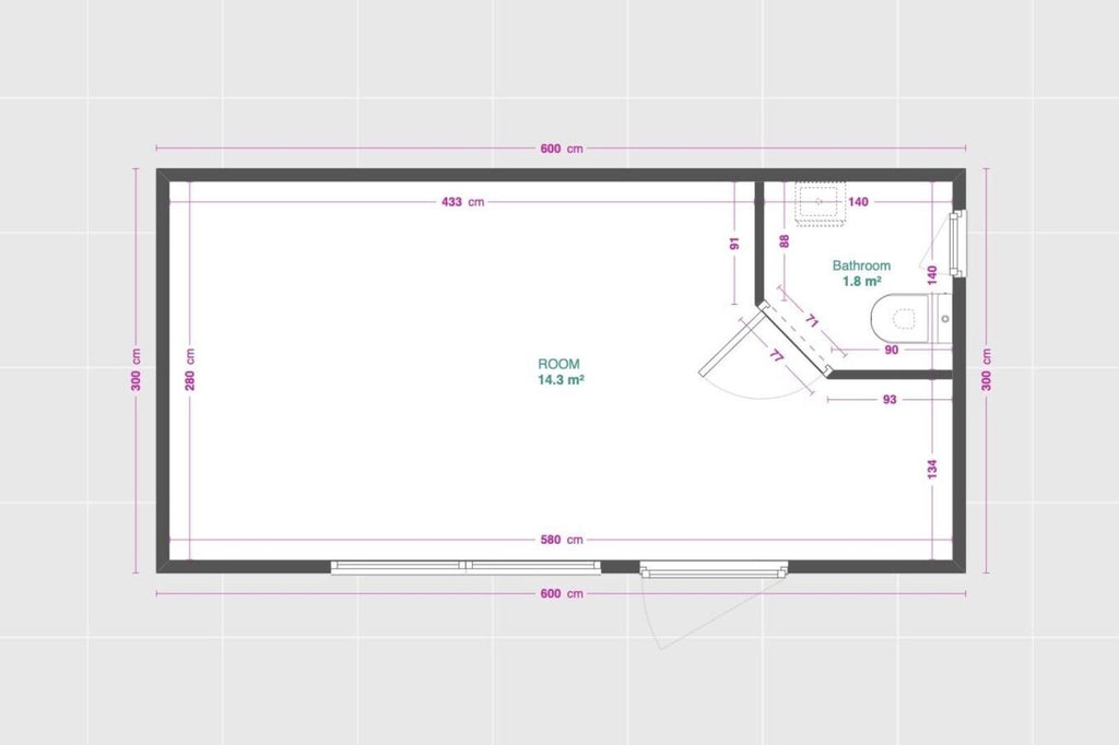 CONTENEDOR DE OFICINA 6X3M