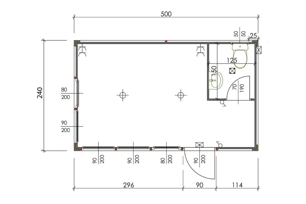 CONTENEDOR DE OFICINA 2,4 X 5M
