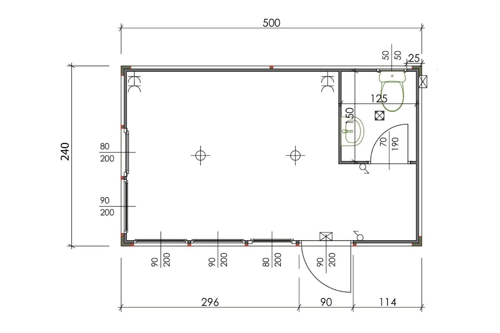 CONTENEDOR DE OFICINA 2,4 X 5M